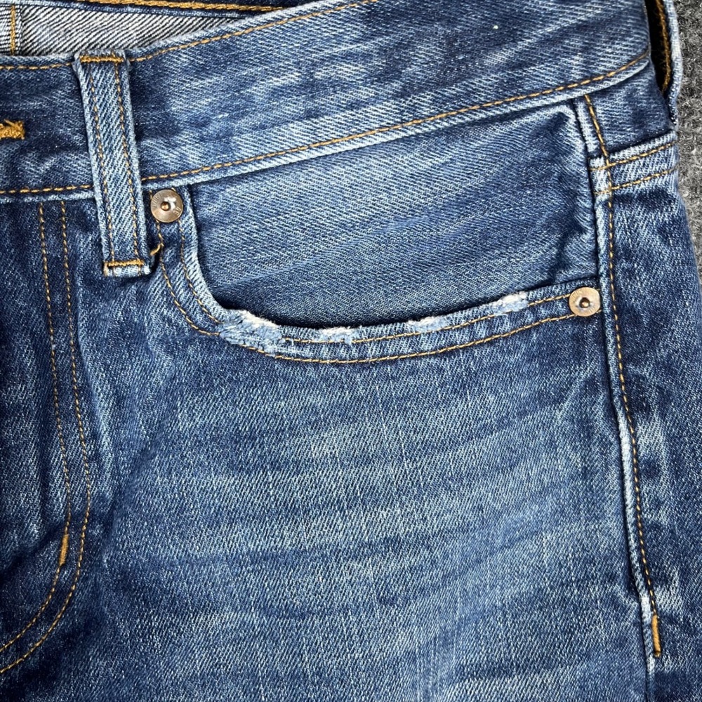 American Eagle Straight Leg Jeans Mens 29x30 Blue Medium Wash Denim Mid Rise - Picture 7 of 10